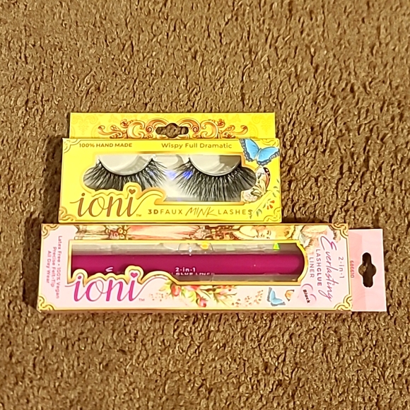ioni Makeup Ioni 3d Faux Mink Lashes 2 Lash Glue Liner Poshmark